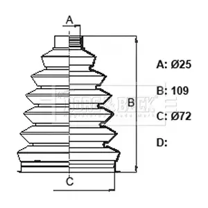 BCB6122 BORG & BECK