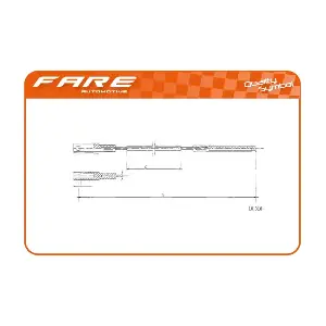 FARE SA 24897 Тросовий привод, привод зчеплення