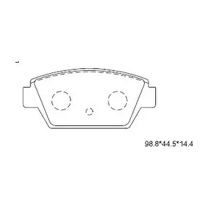 EAGLE MB699721 Комплект тормозных колодок, дисковый тормоз