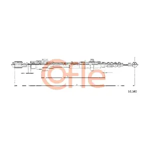 COFLE 10.380 Тросовий привод, привод зчеплення