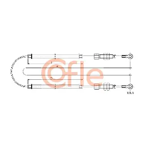 COFLE 131.1 Тросовий привод, стоянкове гальмо