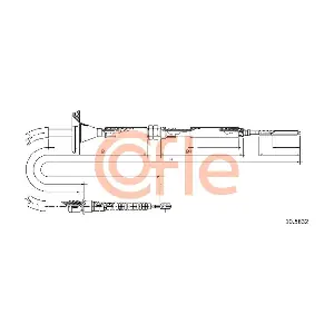 COFLE 10.8532 Тросовий привод, стоянкове гальмо