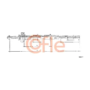 COFLE 182.4 Тросовий привод, привод зчеплення