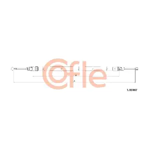 COFLE 921RE007 Тросовий привод, стоянкове гальмо