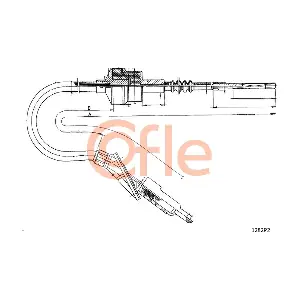 COFLE 1282P2 Тросовий привод, привод зчеплення