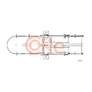 COFLE 191.3 Тросовий привод, стоянкове гальмо