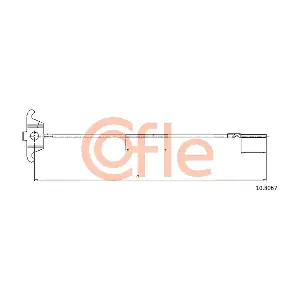 COFLE 10.8067 Тросовий привод, стоянкове гальмо