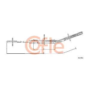COFLE 10.413 Тросовий привод, стоянкове гальмо