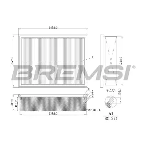 BREMSI FA2125