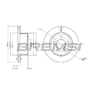 BREMSI CD7027V