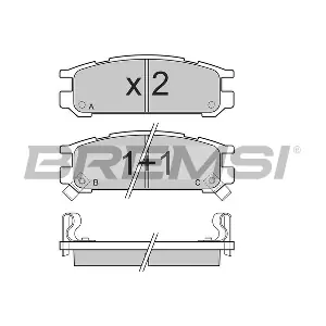BREMSI BP2536