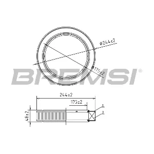 BREMSI FA1599