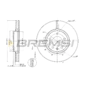 BREMSI CD7215V
