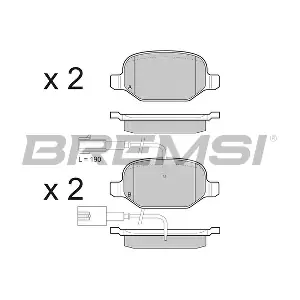 BREMSI BP3490