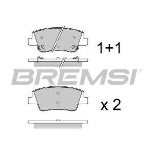 BREMSI BP3973 Комплект гальмівних накладок дискового стоянкового гальма