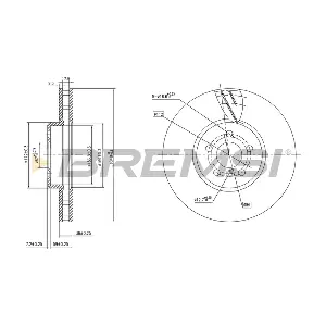 BREMSI CD8625VRD
