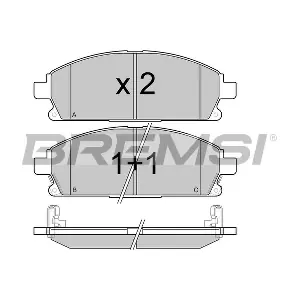 BREMSI BP2968