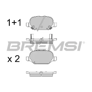BREMSI BP3550