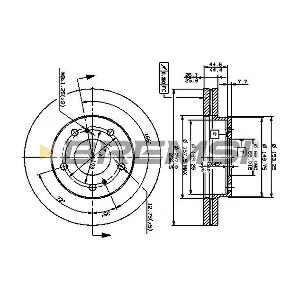 BREMSI CD6722V