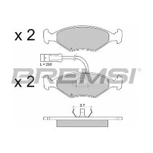 BREMSI BP2589