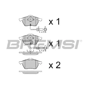 BREMSI BP2816
