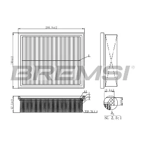 BREMSI FA1153