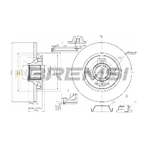BREMSI CD7735S