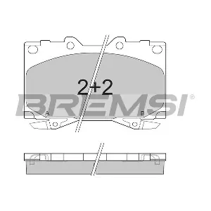 BREMSI BP2898