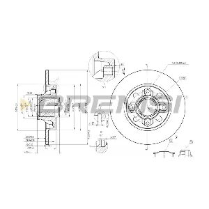 BREMSI CD7695S