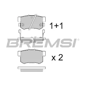 BREMSI BP2544