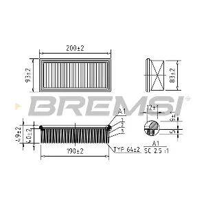 BREMSI FA1594