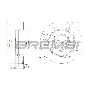 BREMSI CD7933S
