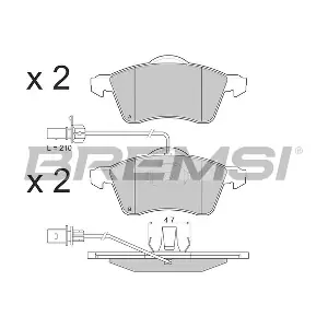 BREMSI BP2868