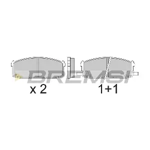 BREMSI BP2510