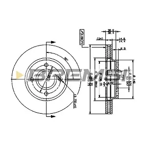 BREMSI CD6364V