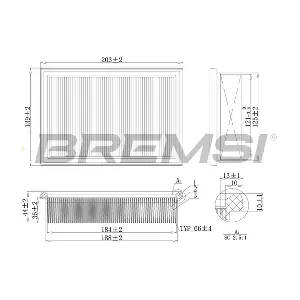 BREMSI FA2104 Воздушный фильтр