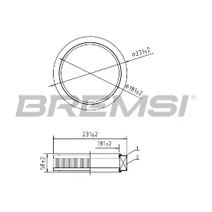 BREMSI FA1059