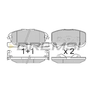 BREMSI BP3018