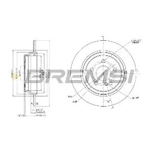 BREMSI CD7675S