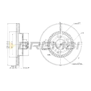 BREMSI CD7496V