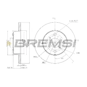 BREMSI CD6412S