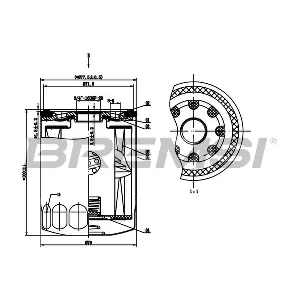 BREMSI FL0722