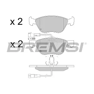 BREMSI BP2673