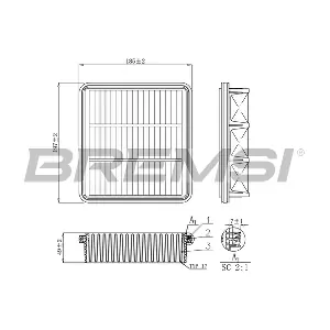 BREMSI FA1150