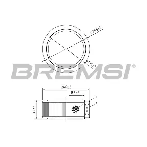 BREMSI FA1586