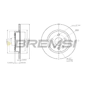BREMSI CD7872S
