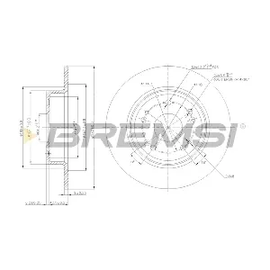BREMSI CD7776S