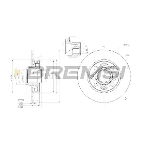 BREMSI CD7696S