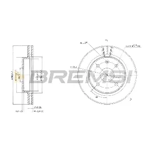 BREMSI CD7257V