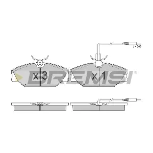 BREMSI BP2849